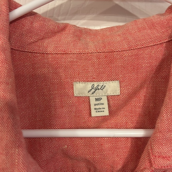 J Jill, medium petite linen, coral blazer - Picture 2 of 3